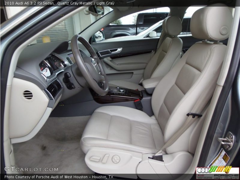 Quartz Gray Metallic / Light Gray 2010 Audi A6 3.2 FSI Sedan