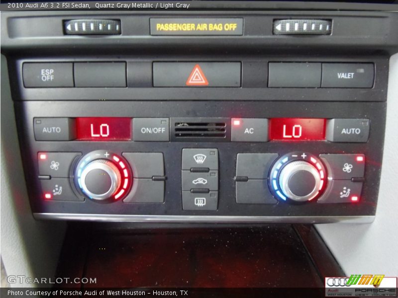 Quartz Gray Metallic / Light Gray 2010 Audi A6 3.2 FSI Sedan