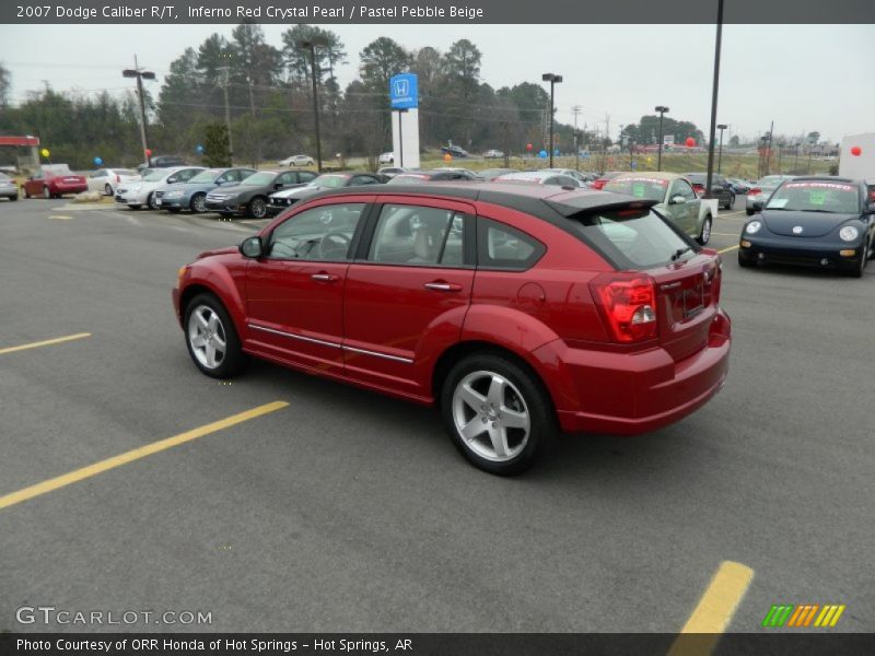 Inferno Red Crystal Pearl / Pastel Pebble Beige 2007 Dodge Caliber R/T
