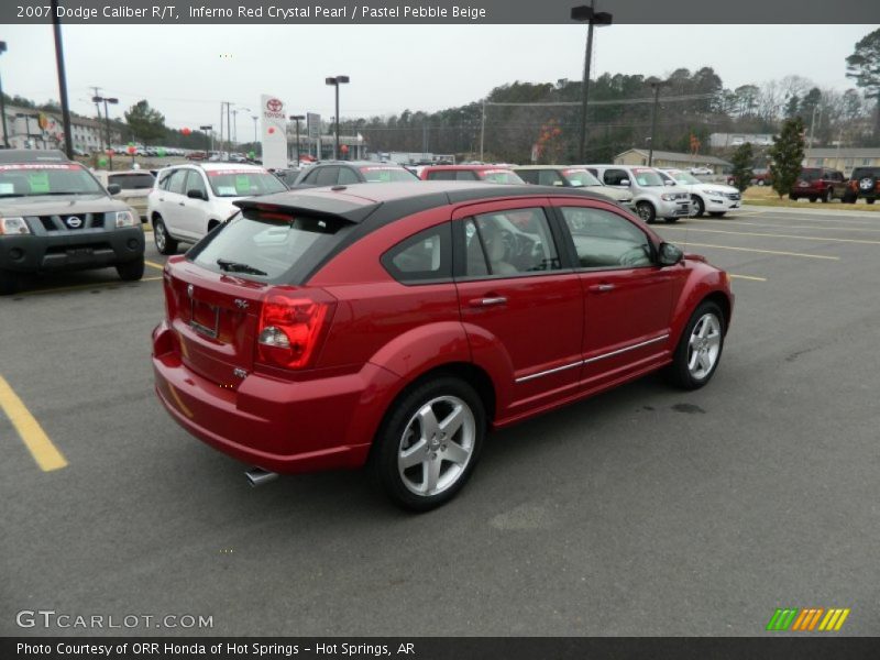 Inferno Red Crystal Pearl / Pastel Pebble Beige 2007 Dodge Caliber R/T