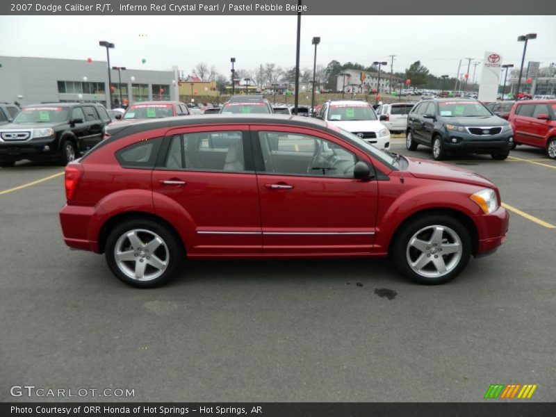 Inferno Red Crystal Pearl / Pastel Pebble Beige 2007 Dodge Caliber R/T
