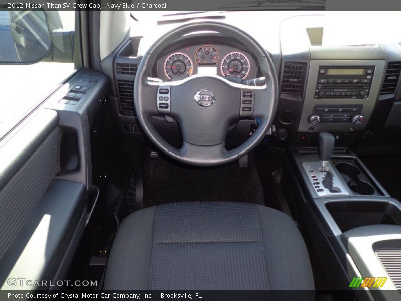 Navy Blue / Charcoal 2012 Nissan Titan SV Crew Cab
