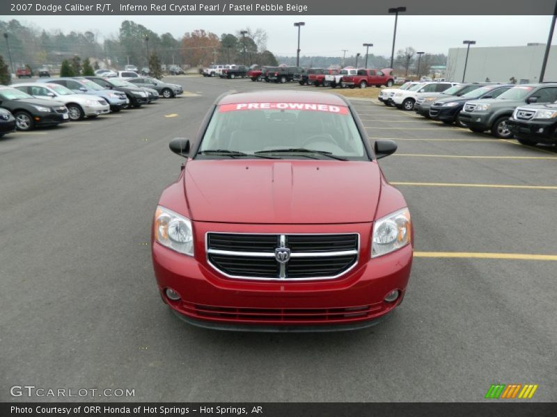 Inferno Red Crystal Pearl / Pastel Pebble Beige 2007 Dodge Caliber R/T