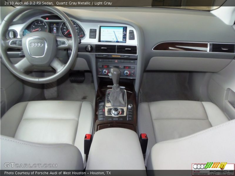 Quartz Gray Metallic / Light Gray 2010 Audi A6 3.2 FSI Sedan