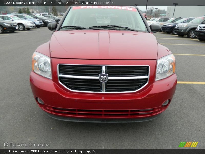 Inferno Red Crystal Pearl / Pastel Pebble Beige 2007 Dodge Caliber R/T