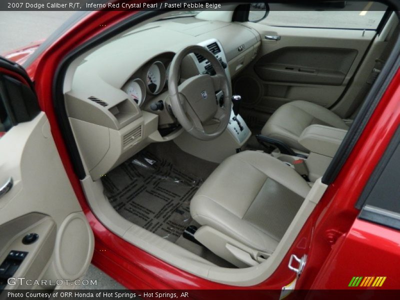 Inferno Red Crystal Pearl / Pastel Pebble Beige 2007 Dodge Caliber R/T