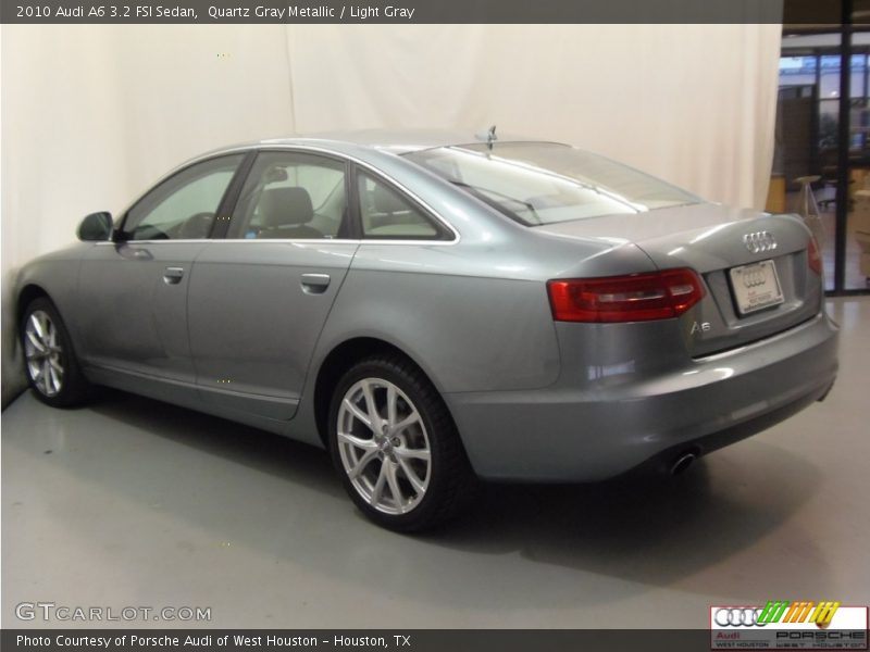 Quartz Gray Metallic / Light Gray 2010 Audi A6 3.2 FSI Sedan