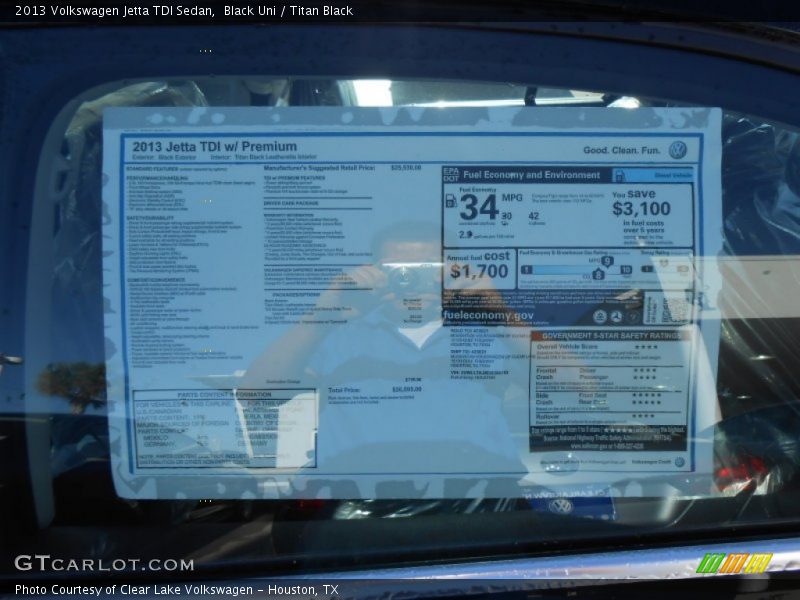 Black Uni / Titan Black 2013 Volkswagen Jetta TDI Sedan