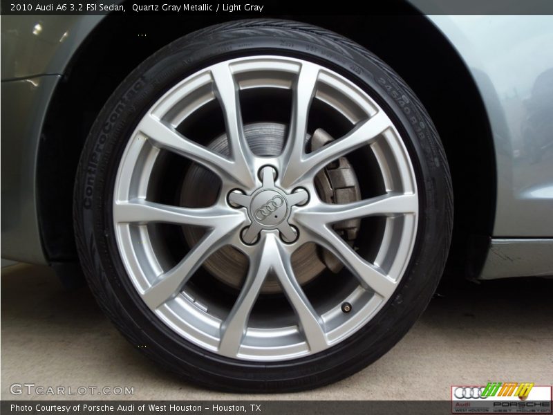 Quartz Gray Metallic / Light Gray 2010 Audi A6 3.2 FSI Sedan