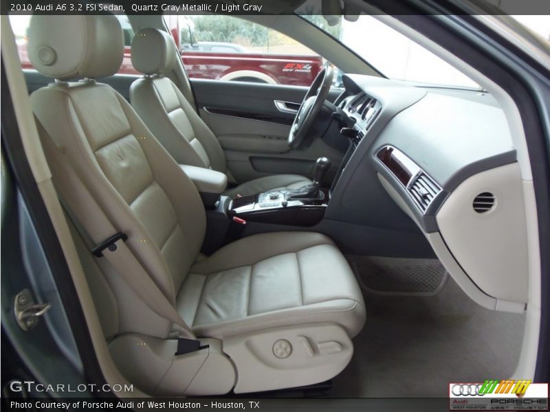 Quartz Gray Metallic / Light Gray 2010 Audi A6 3.2 FSI Sedan