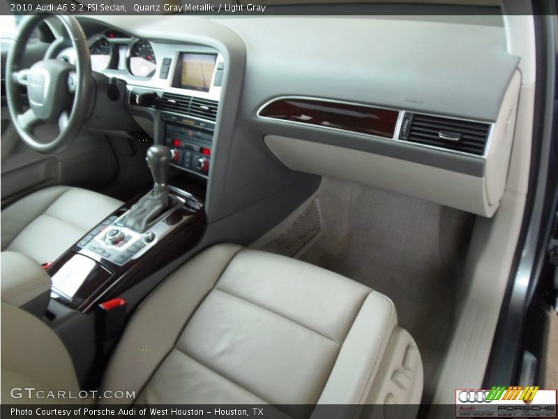 Quartz Gray Metallic / Light Gray 2010 Audi A6 3.2 FSI Sedan