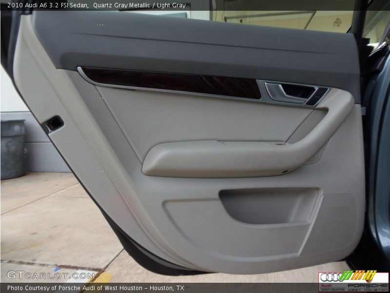 Quartz Gray Metallic / Light Gray 2010 Audi A6 3.2 FSI Sedan