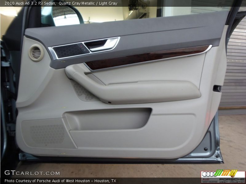 Quartz Gray Metallic / Light Gray 2010 Audi A6 3.2 FSI Sedan