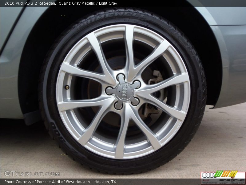 Quartz Gray Metallic / Light Gray 2010 Audi A6 3.2 FSI Sedan