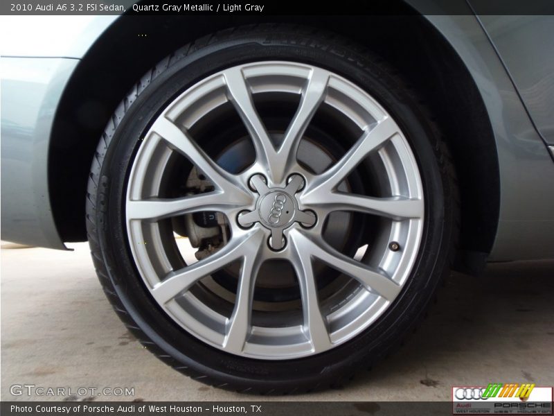 Quartz Gray Metallic / Light Gray 2010 Audi A6 3.2 FSI Sedan