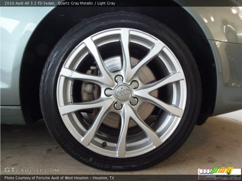 Quartz Gray Metallic / Light Gray 2010 Audi A6 3.2 FSI Sedan