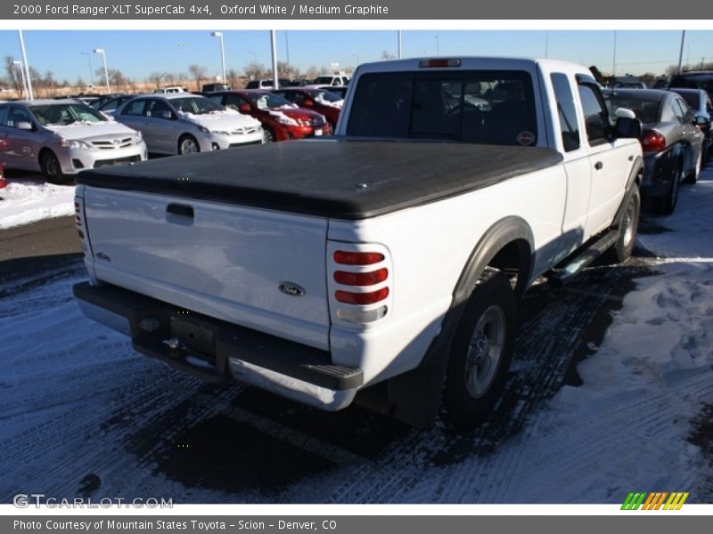Oxford White / Medium Graphite 2000 Ford Ranger XLT SuperCab 4x4
