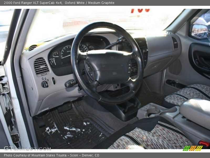 Oxford White / Medium Graphite 2000 Ford Ranger XLT SuperCab 4x4