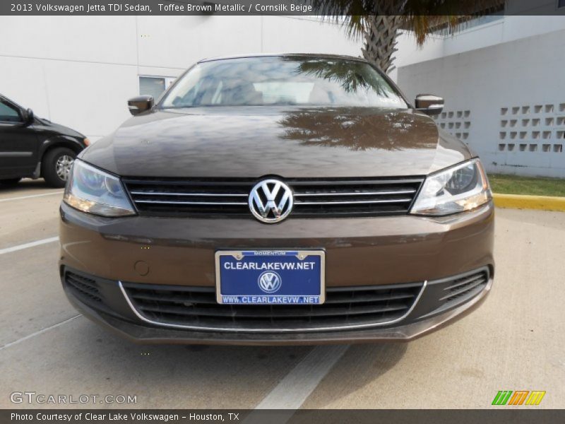 Toffee Brown Metallic / Cornsilk Beige 2013 Volkswagen Jetta TDI Sedan