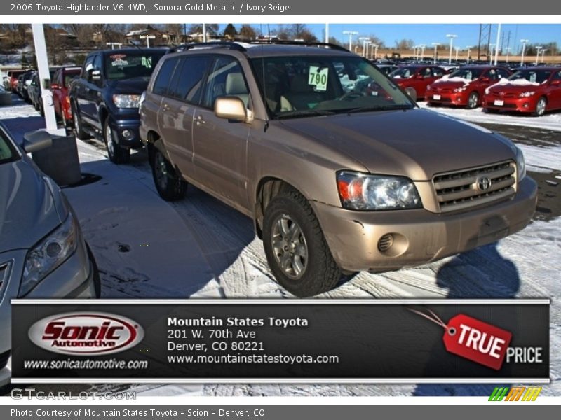 Sonora Gold Metallic / Ivory Beige 2006 Toyota Highlander V6 4WD