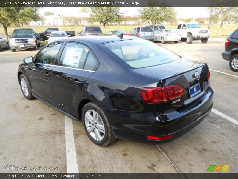 Deep Black Pearl Metallic / Cornsilk Beige 2013 Volkswagen Jetta Hybrid SEL