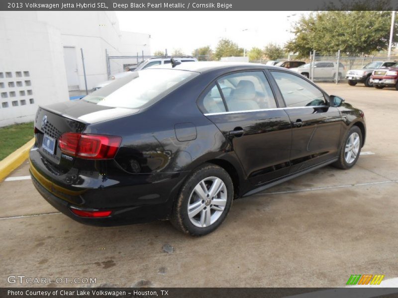Deep Black Pearl Metallic / Cornsilk Beige 2013 Volkswagen Jetta Hybrid SEL