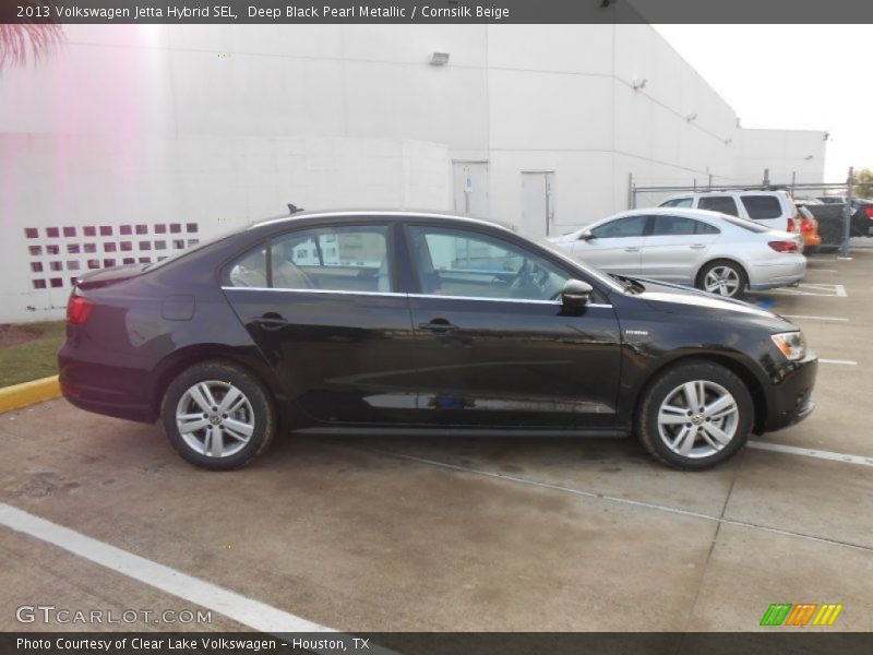 Deep Black Pearl Metallic / Cornsilk Beige 2013 Volkswagen Jetta Hybrid SEL