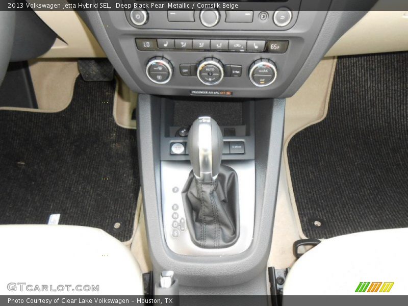 Deep Black Pearl Metallic / Cornsilk Beige 2013 Volkswagen Jetta Hybrid SEL