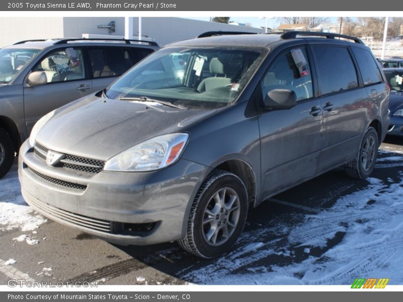 Phantom Gray Pearl / Stone 2005 Toyota Sienna LE AWD