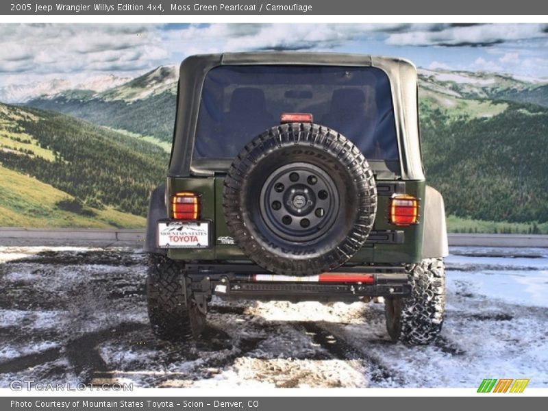 Moss Green Pearlcoat / Camouflage 2005 Jeep Wrangler Willys Edition 4x4
