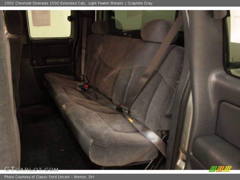 Light Pewter Metallic / Graphite Gray 2002 Chevrolet Silverado 1500 Extended Cab