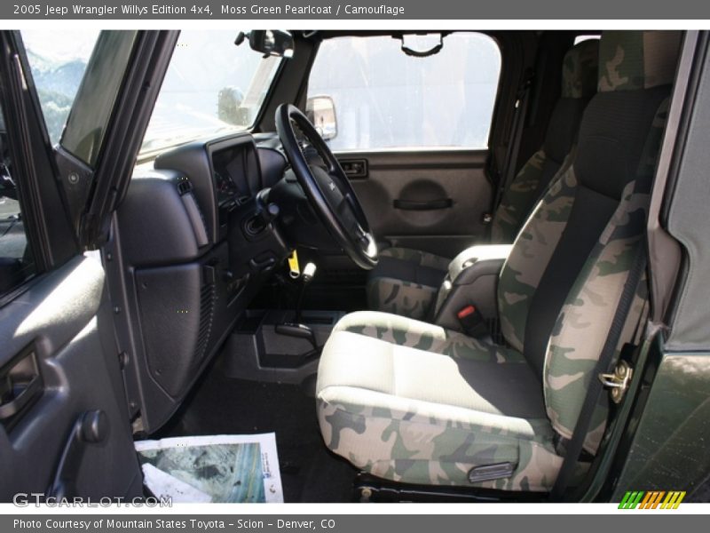  2005 Wrangler Willys Edition 4x4 Camouflage Interior