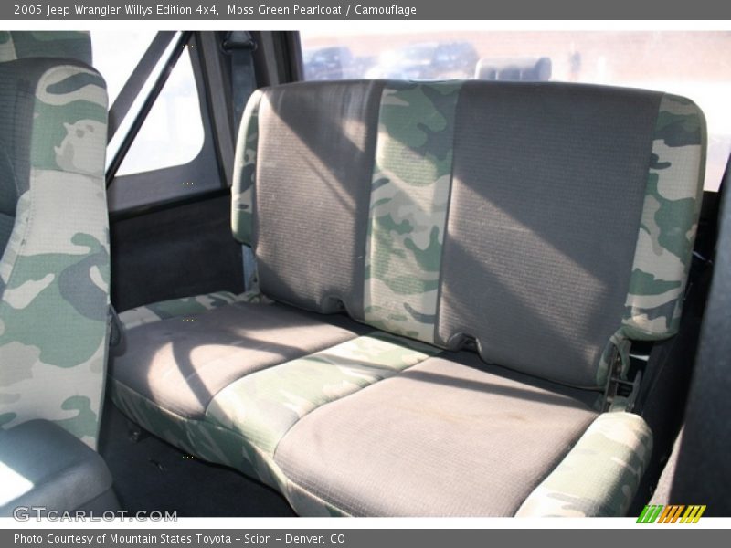 Rear Seat of 2005 Wrangler Willys Edition 4x4