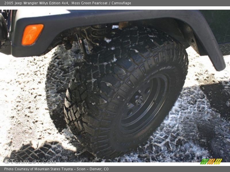 Moss Green Pearlcoat / Camouflage 2005 Jeep Wrangler Willys Edition 4x4