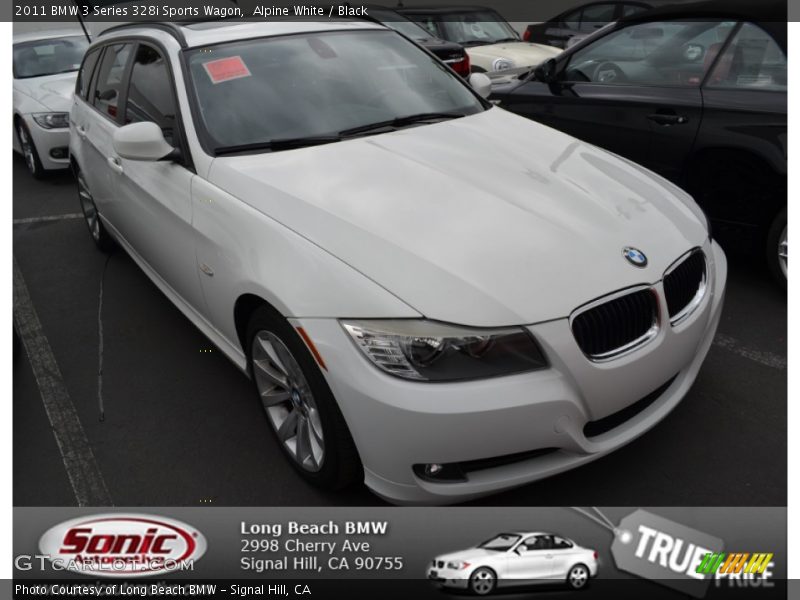 Alpine White / Black 2011 BMW 3 Series 328i Sports Wagon