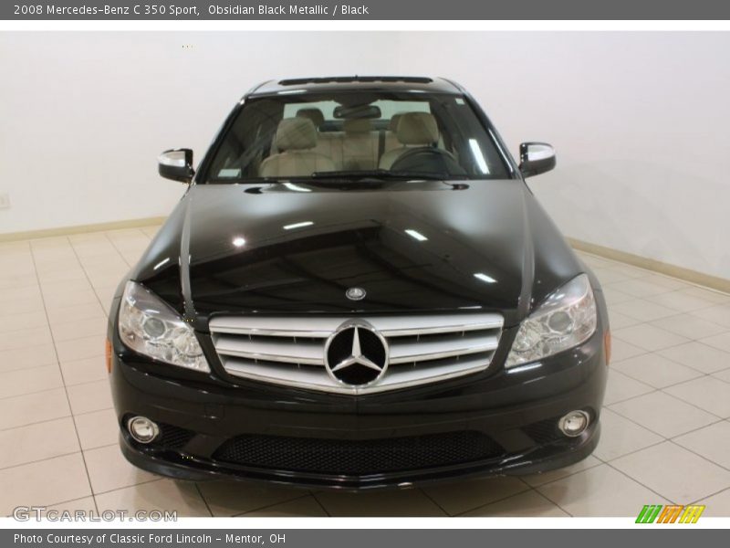 Obsidian Black Metallic / Black 2008 Mercedes-Benz C 350 Sport