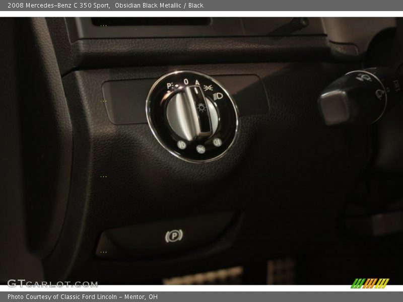 Obsidian Black Metallic / Black 2008 Mercedes-Benz C 350 Sport