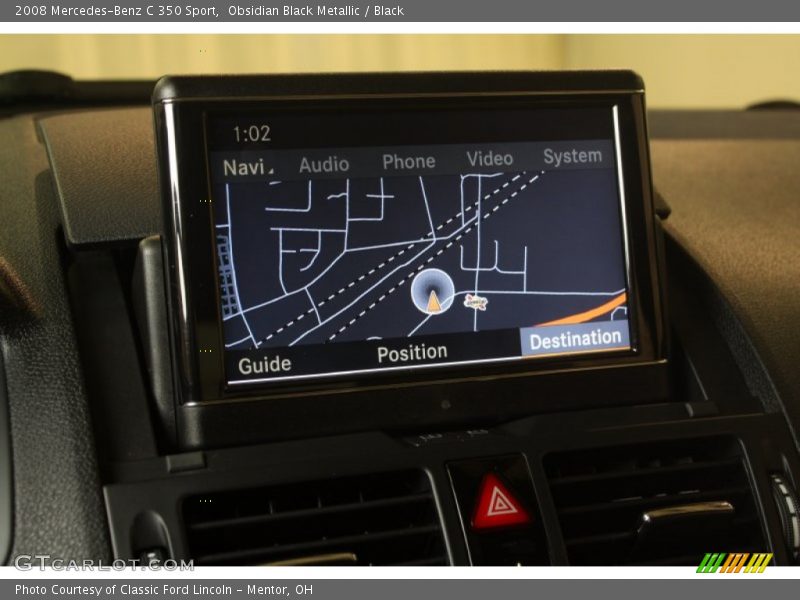 Obsidian Black Metallic / Black 2008 Mercedes-Benz C 350 Sport