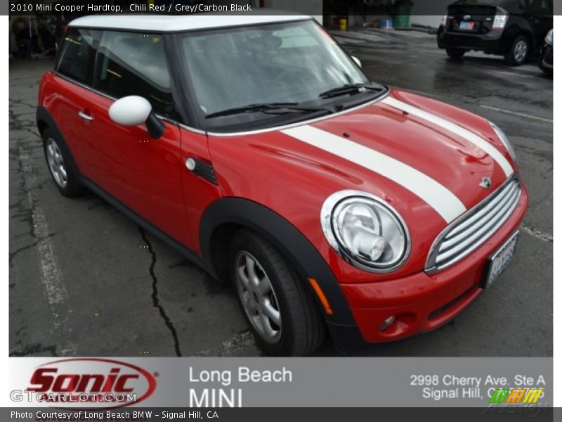 Chili Red / Grey/Carbon Black 2010 Mini Cooper Hardtop