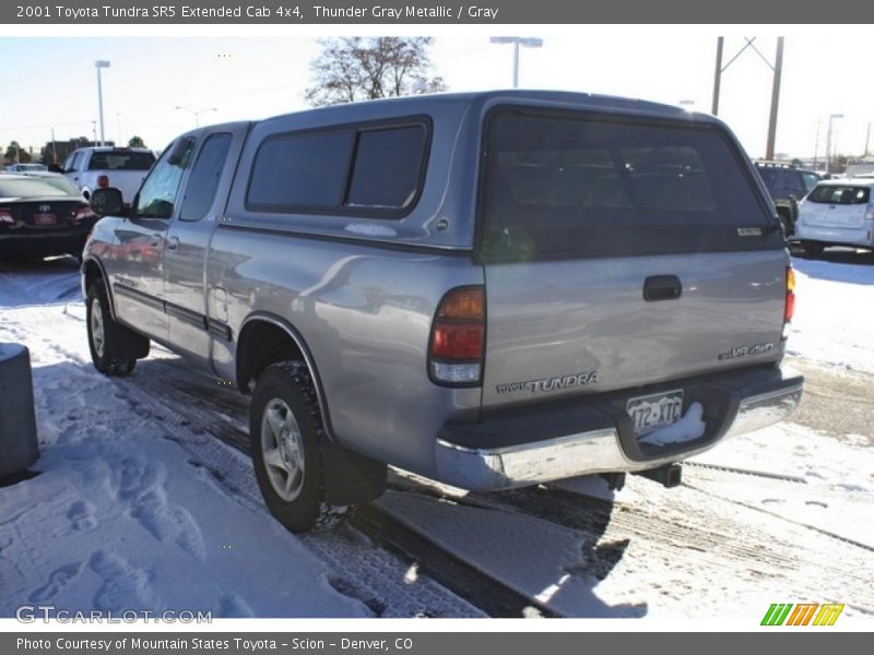 Thunder Gray Metallic / Gray 2001 Toyota Tundra SR5 Extended Cab 4x4