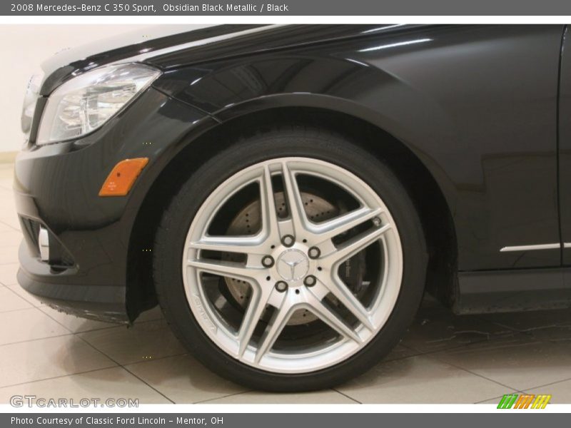 Obsidian Black Metallic / Black 2008 Mercedes-Benz C 350 Sport