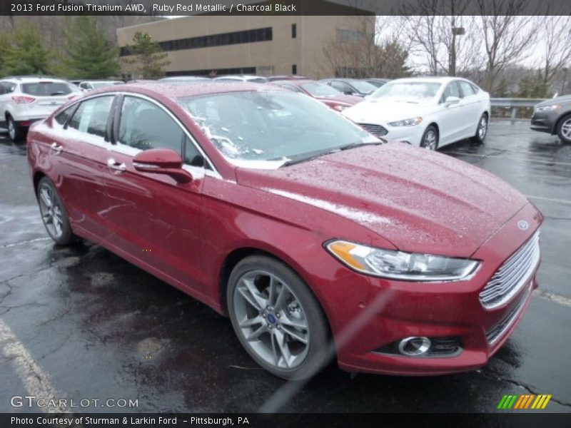 Front 3/4 View of 2013 Fusion Titanium AWD