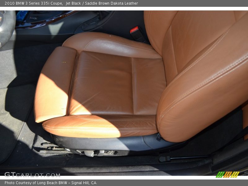 Jet Black / Saddle Brown Dakota Leather 2010 BMW 3 Series 335i Coupe