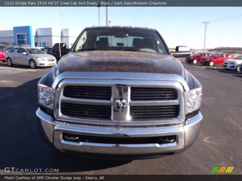 Black / Dark Slate/Medium Graystone 2012 Dodge Ram 3500 HD ST Crew Cab 4x4 Dually