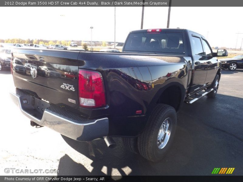 Black / Dark Slate/Medium Graystone 2012 Dodge Ram 3500 HD ST Crew Cab 4x4 Dually