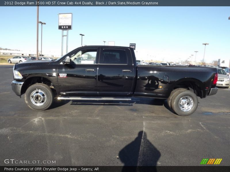 Black / Dark Slate/Medium Graystone 2012 Dodge Ram 3500 HD ST Crew Cab 4x4 Dually