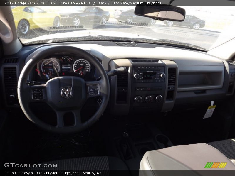 Black / Dark Slate/Medium Graystone 2012 Dodge Ram 3500 HD ST Crew Cab 4x4 Dually