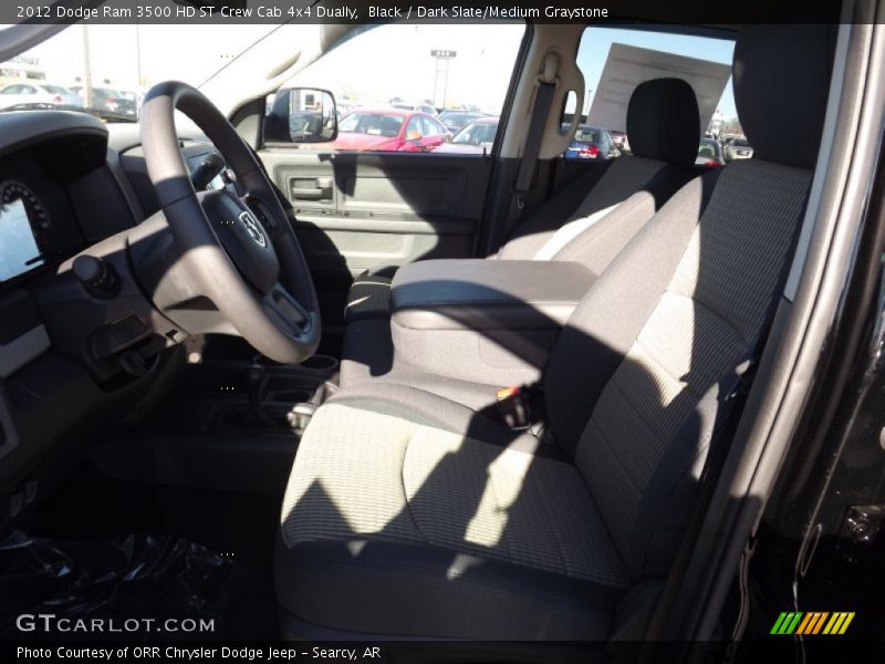 Black / Dark Slate/Medium Graystone 2012 Dodge Ram 3500 HD ST Crew Cab 4x4 Dually