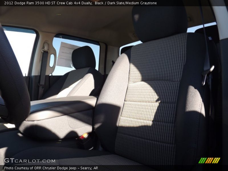 Black / Dark Slate/Medium Graystone 2012 Dodge Ram 3500 HD ST Crew Cab 4x4 Dually