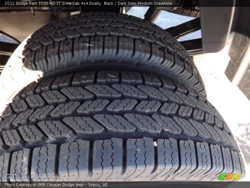 Black / Dark Slate/Medium Graystone 2012 Dodge Ram 3500 HD ST Crew Cab 4x4 Dually